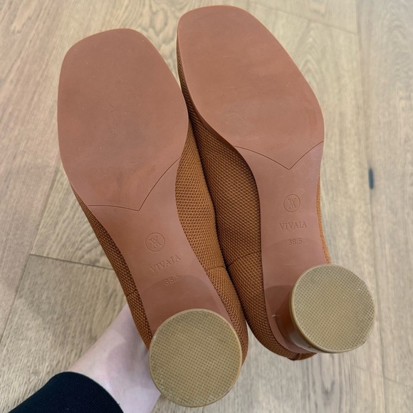 Vivaia Quinn Square-Toe Patterned Heels - 38.5 - Like New - Picture 7 of 7